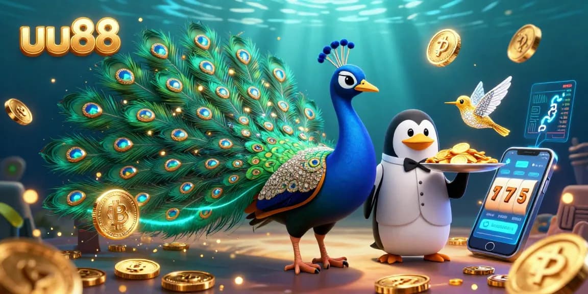 Join the action at uu88 with vibrant slot reels and 3D characters bringing the casino experience to life.