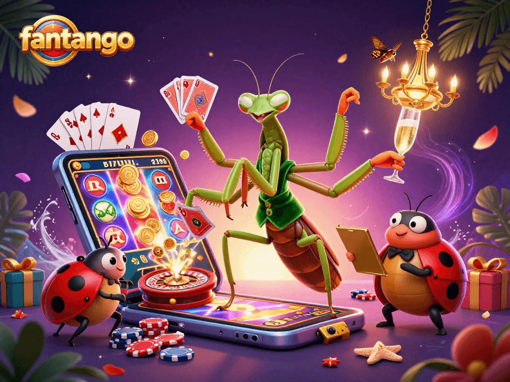 Experience the thrill of fantango with colorful slot games, dynamic characters, and vibrant casino elements.