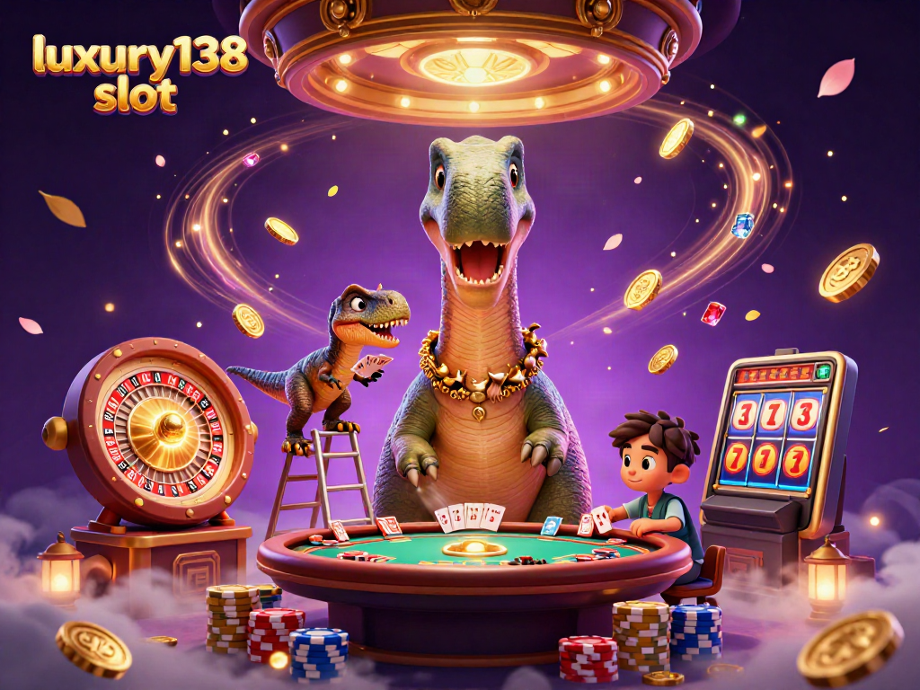 Slot luxury138 slot memikat dengan dinosaurus unik dan permainan kasino seru.