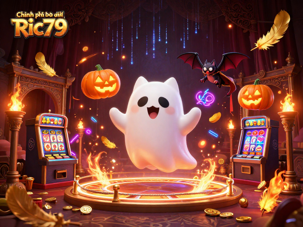 Engage with Chính sách bảo mật Ric79 in an ultra-detailed 3D casino scene featuring vibrant characters.
