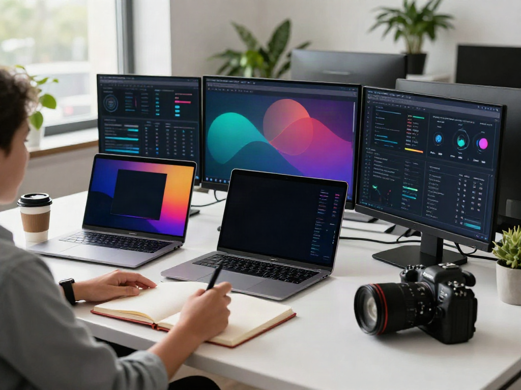Peh888 digital marketing professional analyzing performance metrics in a modern office.