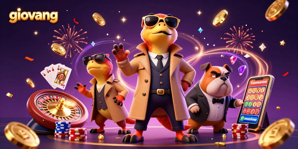Experience high-energy giovang gaming with raptors in a trench coat entering a VIP casino.