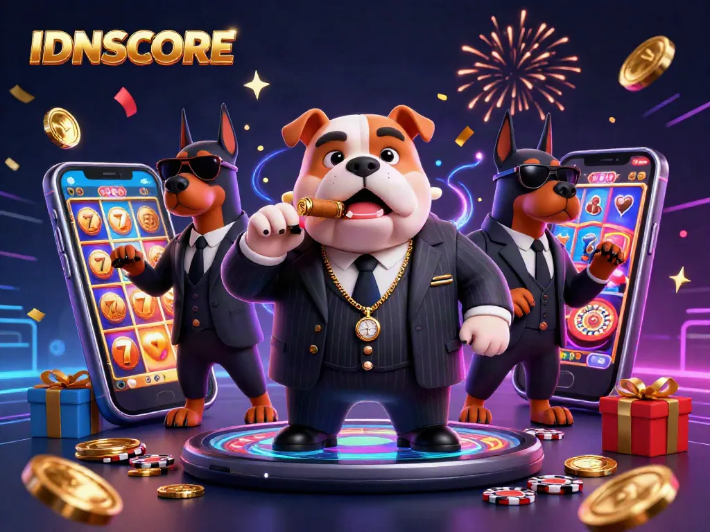 IDNSCORE promotes gambling excitement with a thrilling 3D slot scene and vibrant characters