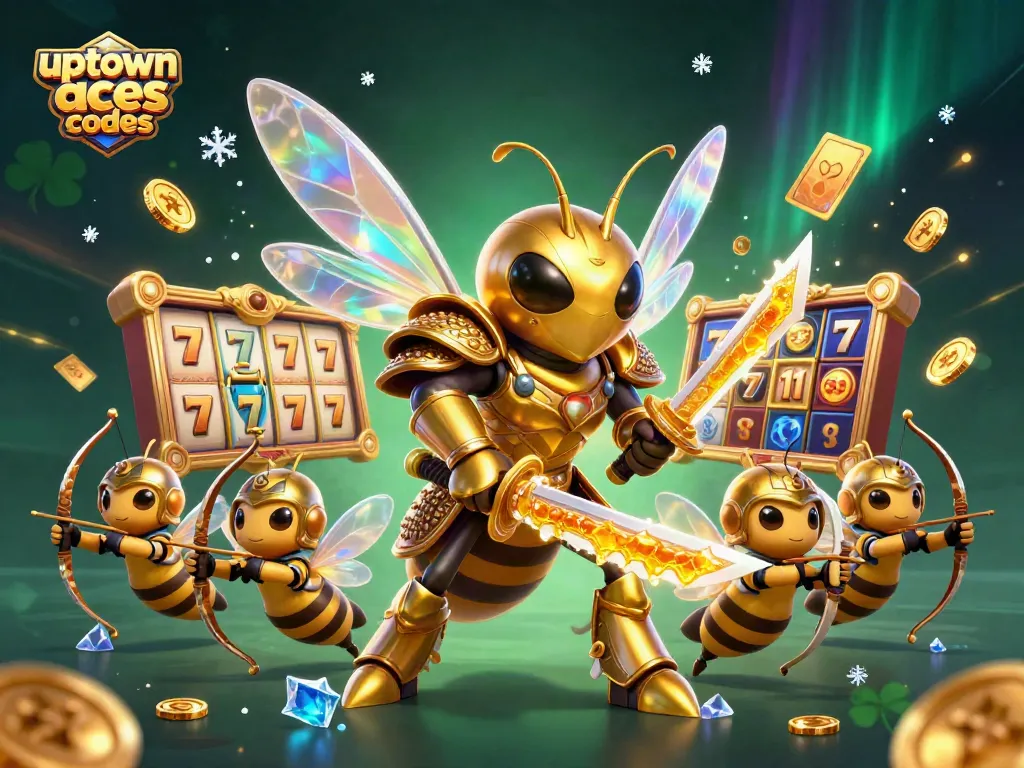 Engage with uptown aces bonus codes through a vibrant 3D casino scene filled with lucky symbols and dynamic elements.