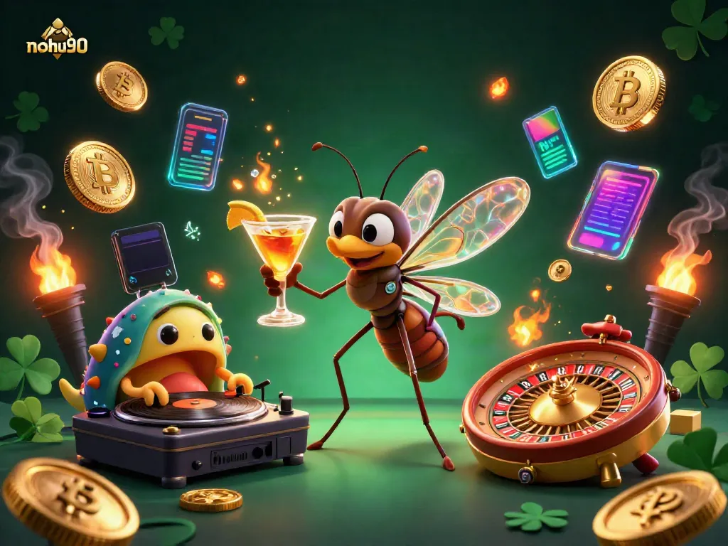 Experience the excitement of nohu90 with vibrant 3D casino visuals, featuring unique gaming characters.