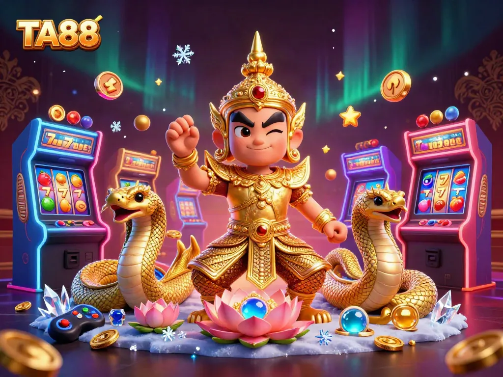 Experience the excitement of TA88's vibrant casino games featuring intricate designs and dynamic gaming elements.