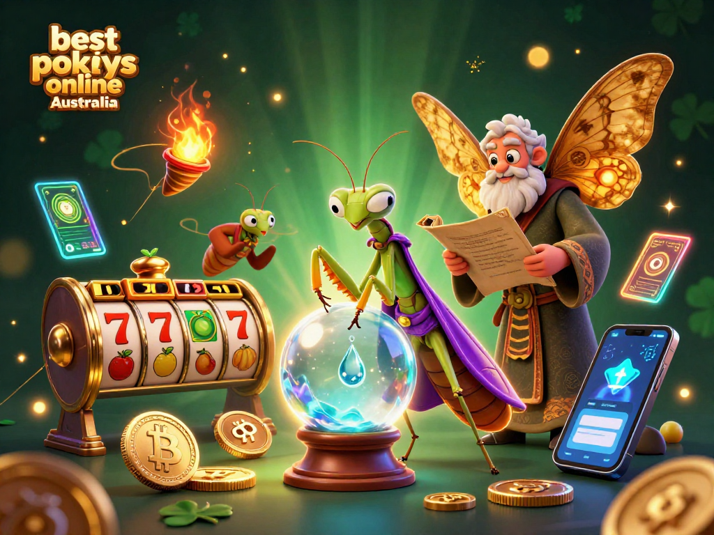 Experience the best pokies online Australia with this captivating illustration of fortune and luck.