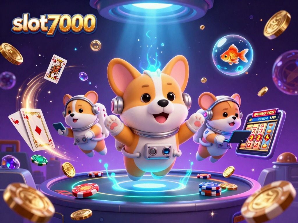 Menggandakan keseruan bermain di slot7000 dengan slot mesin, koin emas, dan kartu poker.