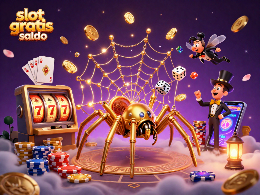 Spin and win with slot gratis saldo, featuring steampunk elements and vibrant casino imagery.