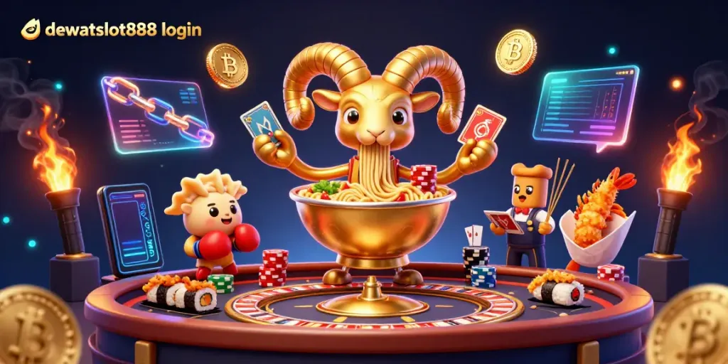 Menggunakan dewataslot888 login, nikmati permainan live casino dengan karakter kartun 3D yang penuh warna.