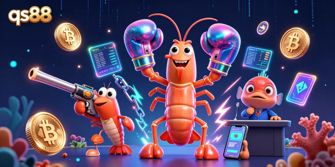 Engage with qs88 through animated gambling adventures featuring vibrant shrimp characters.