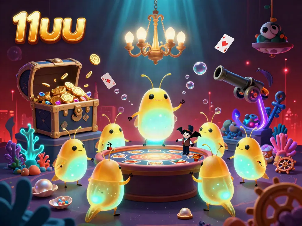 Experience thrilling gameplay at 11uu with dynamic glowworm features lighting up an exciting casino atmosphere.