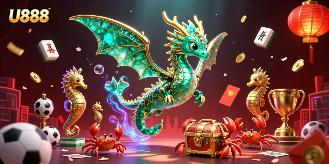 Experience the excitement of sports betting at U888 with engaging visuals and vibrant elements.