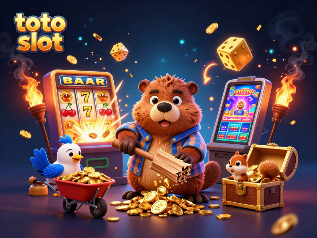 Spin the exciting toto slot and watch as golden coins rain down from a beaver's tree!