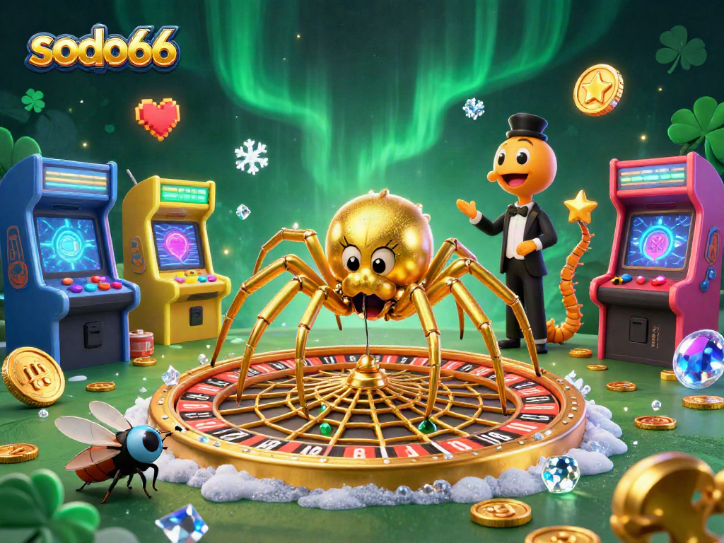 Engage with thrilling bets in gaming visuals inspired by sodo66's colorful casino excitement.