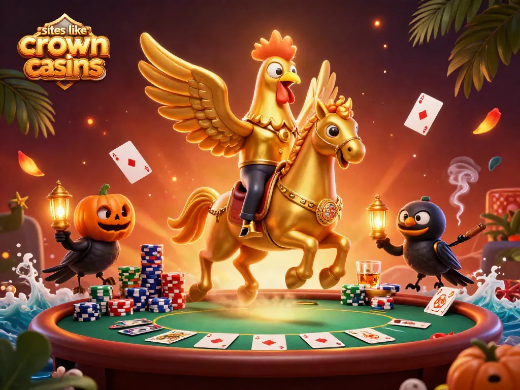 Engage in thrilling gameplay at sites like Crown Coins Casino with vibrant characters and rich casino elements.