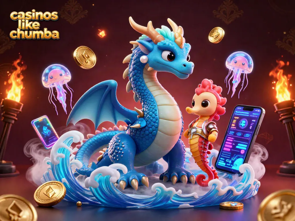 Engage with dynamic gameplay at casinos like Chumba featuring cartoon characters and vibrant casino elements.
