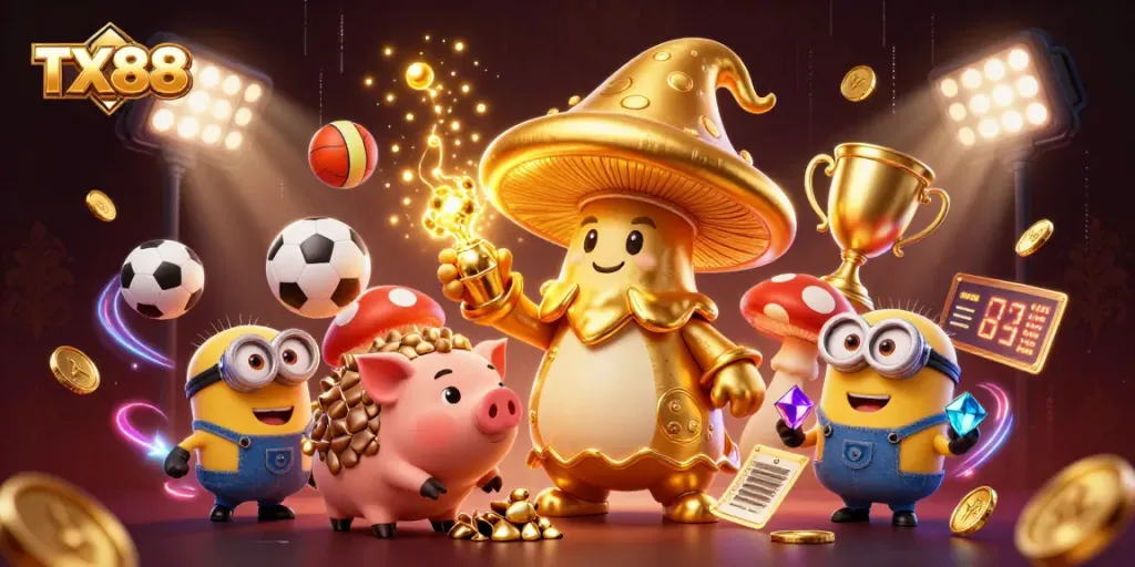 Experience thrilling moments at TX88, where golden magic meets energetic sports betting excitement.