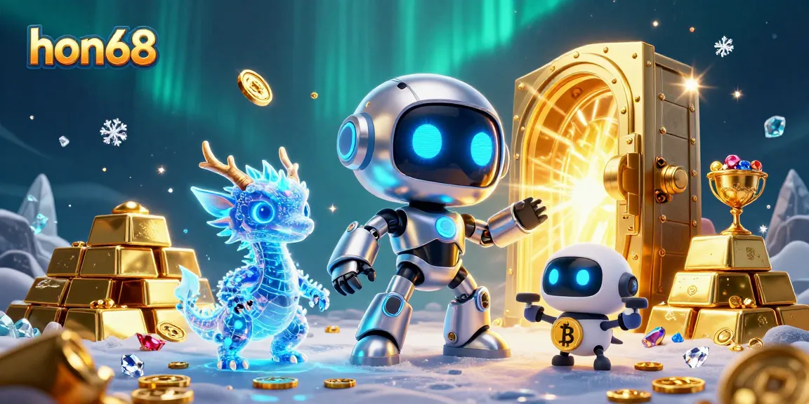 Join the excitement at hon68 with thrilling casino action amidst dazzling treasures and vibrant characters.