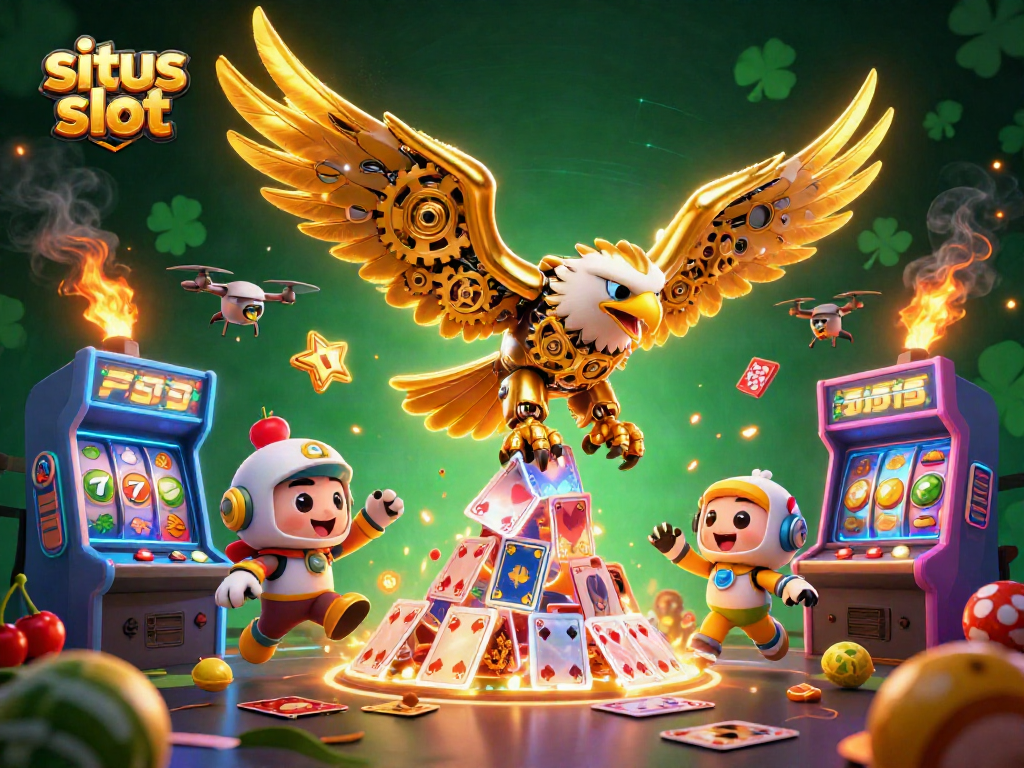 Discover exciting situs slot gameplay amidst a colorful 3D casino world!