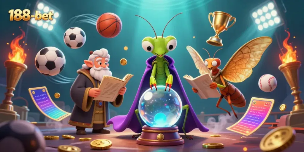 Experience dynamic sports betting with 188-bet as fortune tellers predict winning odds and trophies.