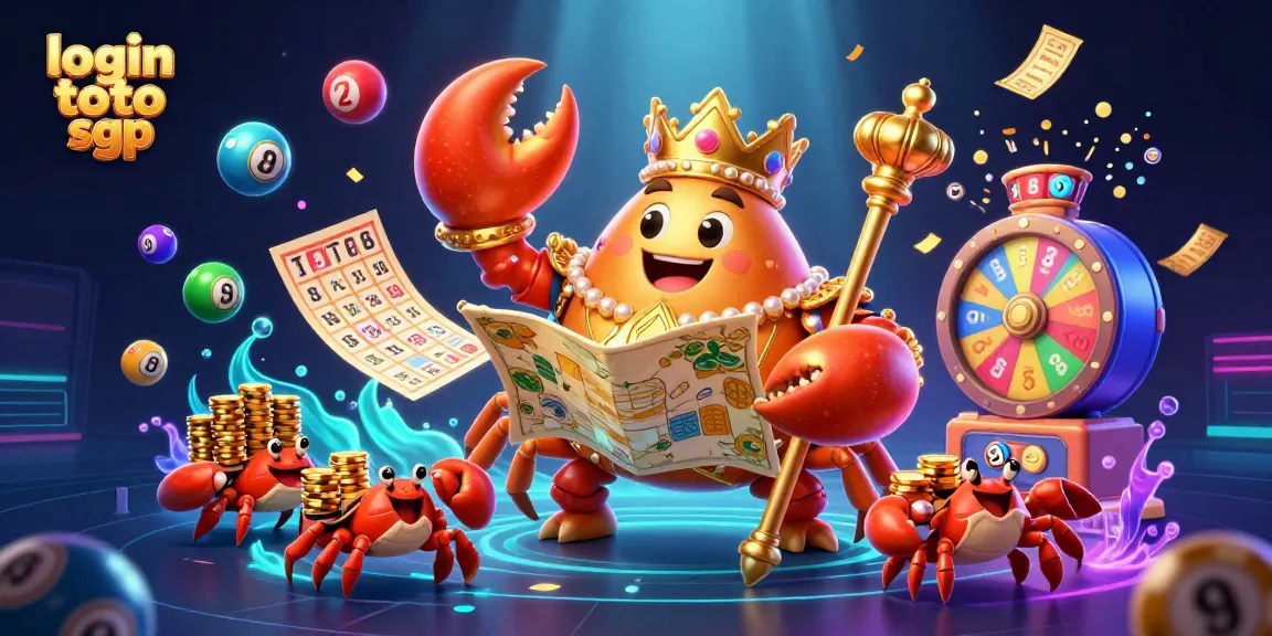Engage in the excitement of login toto sgp with vibrant lottery elements and dynamic casino visuals.