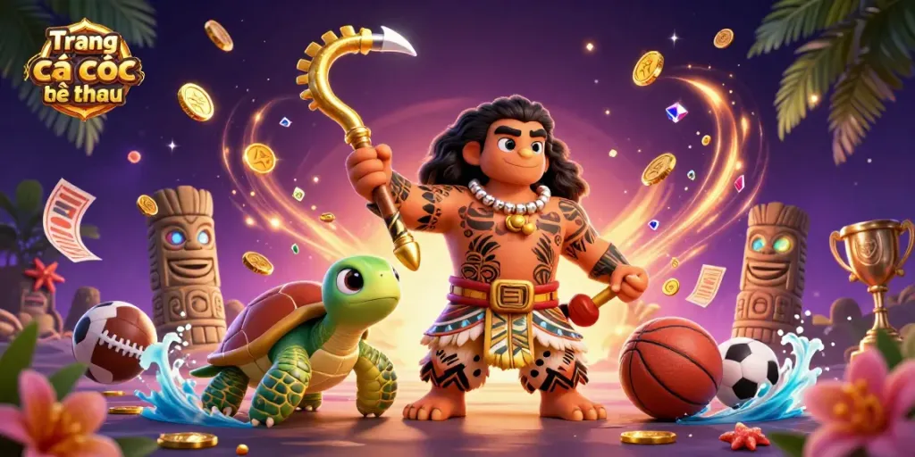 Experience Trang cá cược thể thao with a vibrant illustration of sports betting adventure featuring a hawk and turtle.