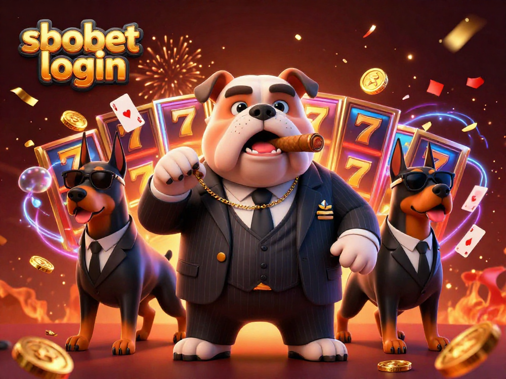 Experience sbobet login with thrilling action from dynamic casino characters amidst vibrant gaming elements.