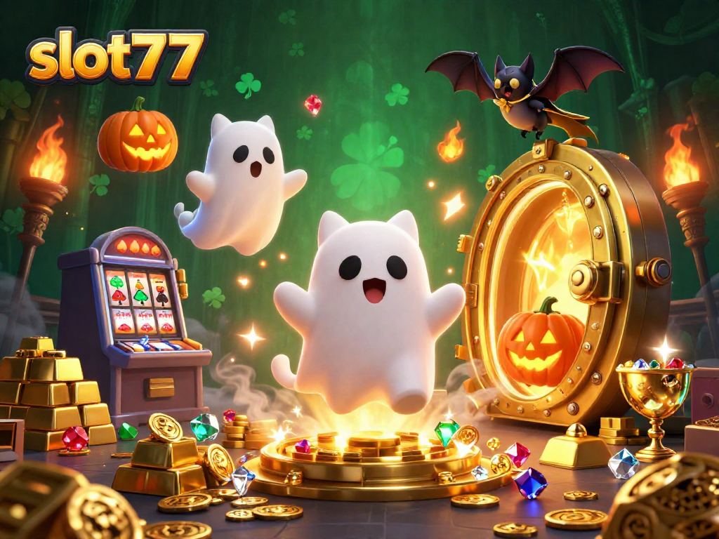 Menggali jackpot sensasional dengan slot777, tampilkan kucing hantu lucu dan kelelawar vampir